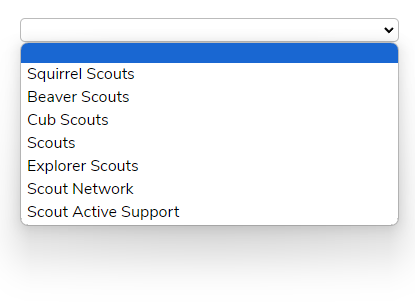 List of Section Types